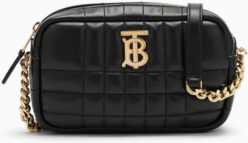 Burberry Small Lola Check Quilted Leather Camera Bag