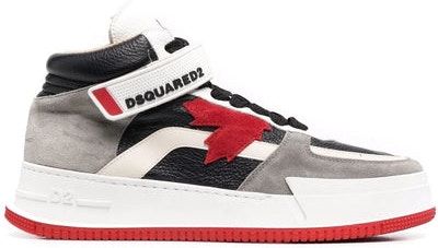 Print DSQUARED2 LOGO-PRINT LACE-UP SNEAKERS