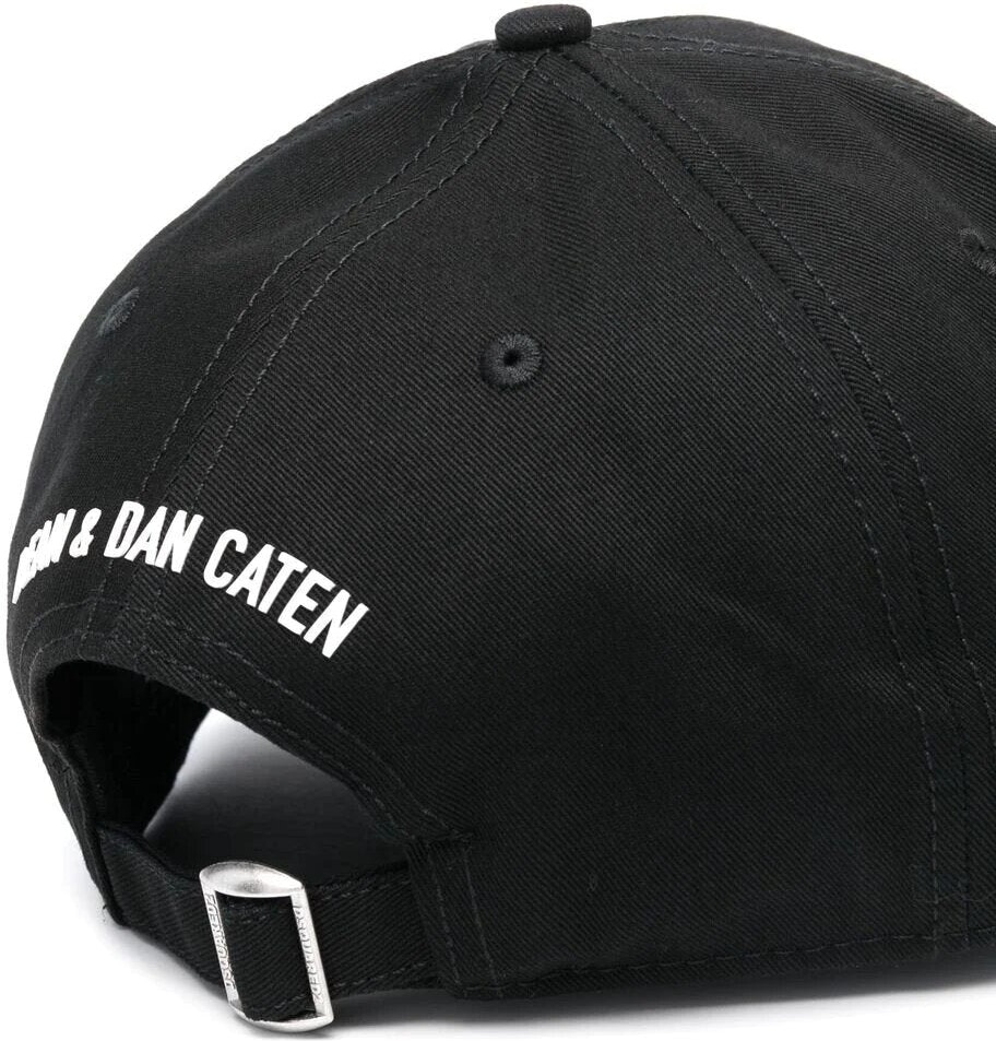 Black DSQUARED2 ICON BASEBALL CAP