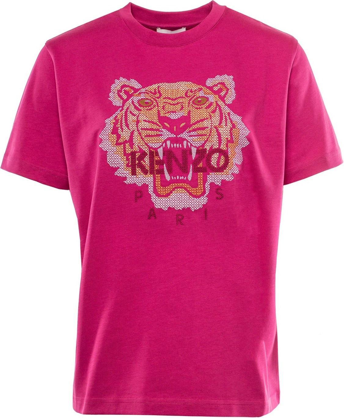 Pink KENZO EMBROIDERED-LOGO COTTON T-SHIRT