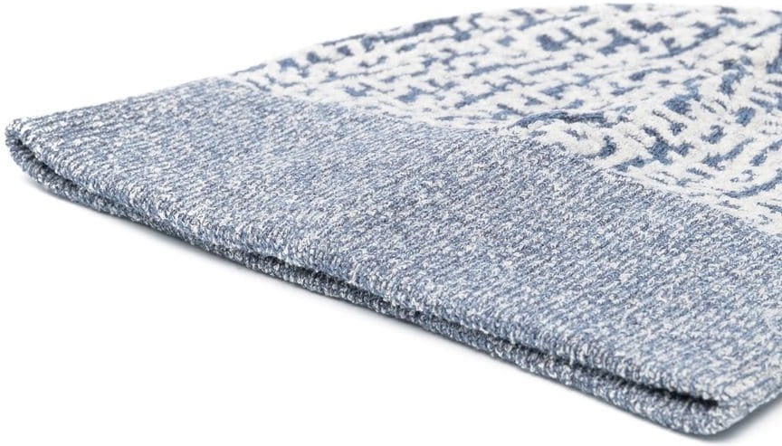 Gray DIESEL TWO-TONE KNITTED BEANIE