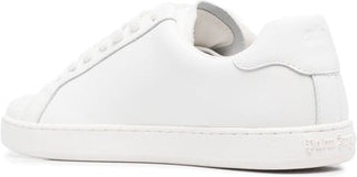 White PALM ANGELS TEDDY BEAR LOW-TOP SNEAKERS