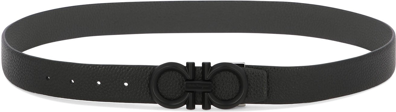 Ferragamo Reversible and Adjustable Belt Black/Black / 38