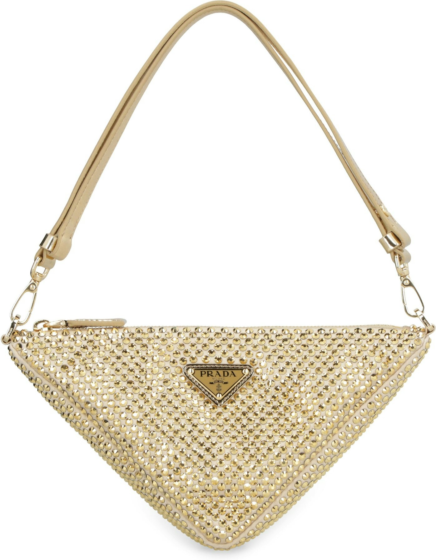 PRADA, Saffiano Leather Mini Bag, Women, Gold F0522