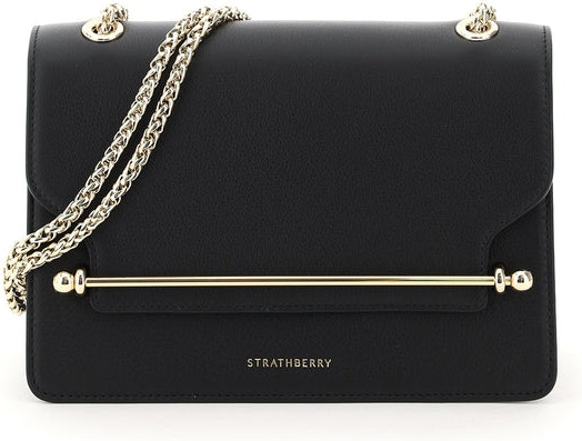 STRATHBERRY East-West Leather Chain Shoulder Bag