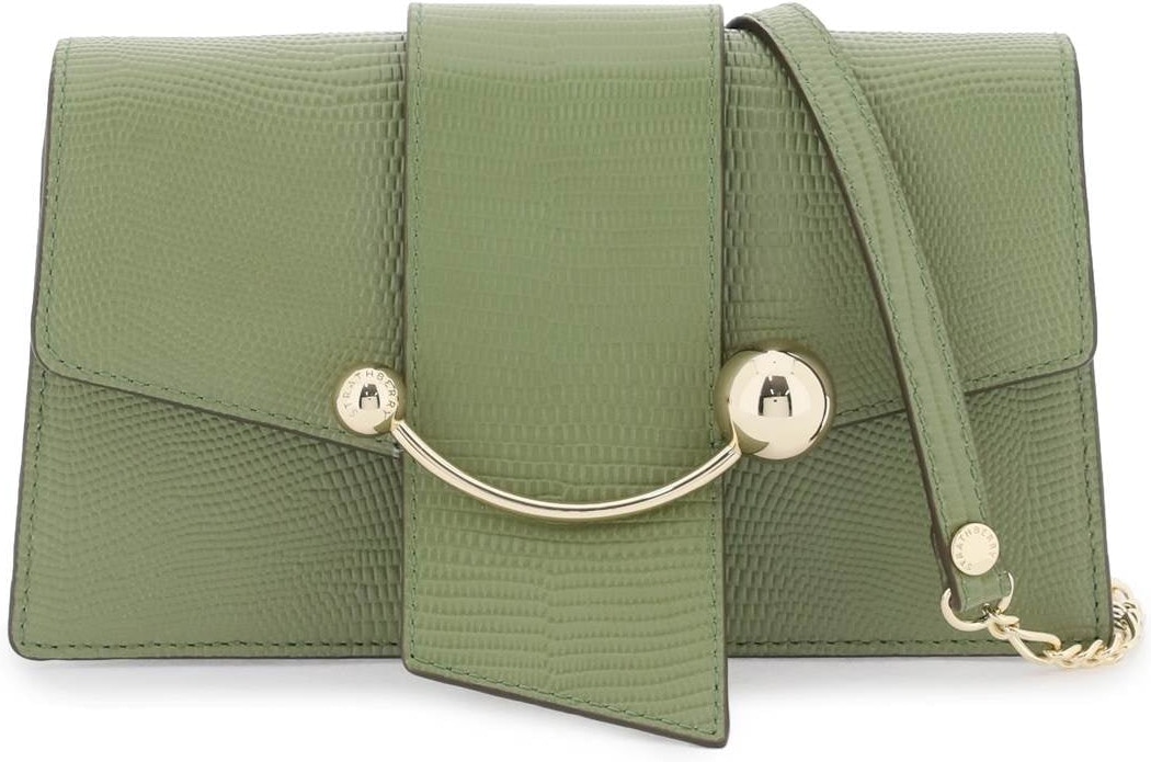 Strathberry - Lana Osette - Leather Mini Bucket Bag - White / Green for  Women