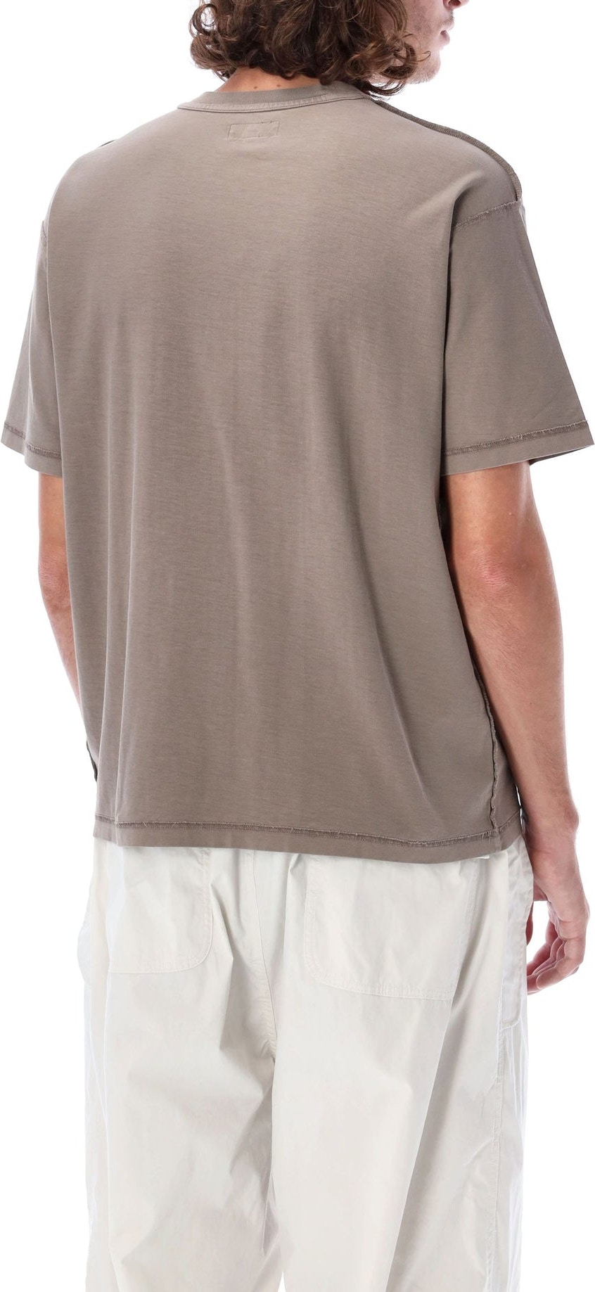 BROW STUSSY PIGMENT DYED INSIDE OUT T-SHIRT