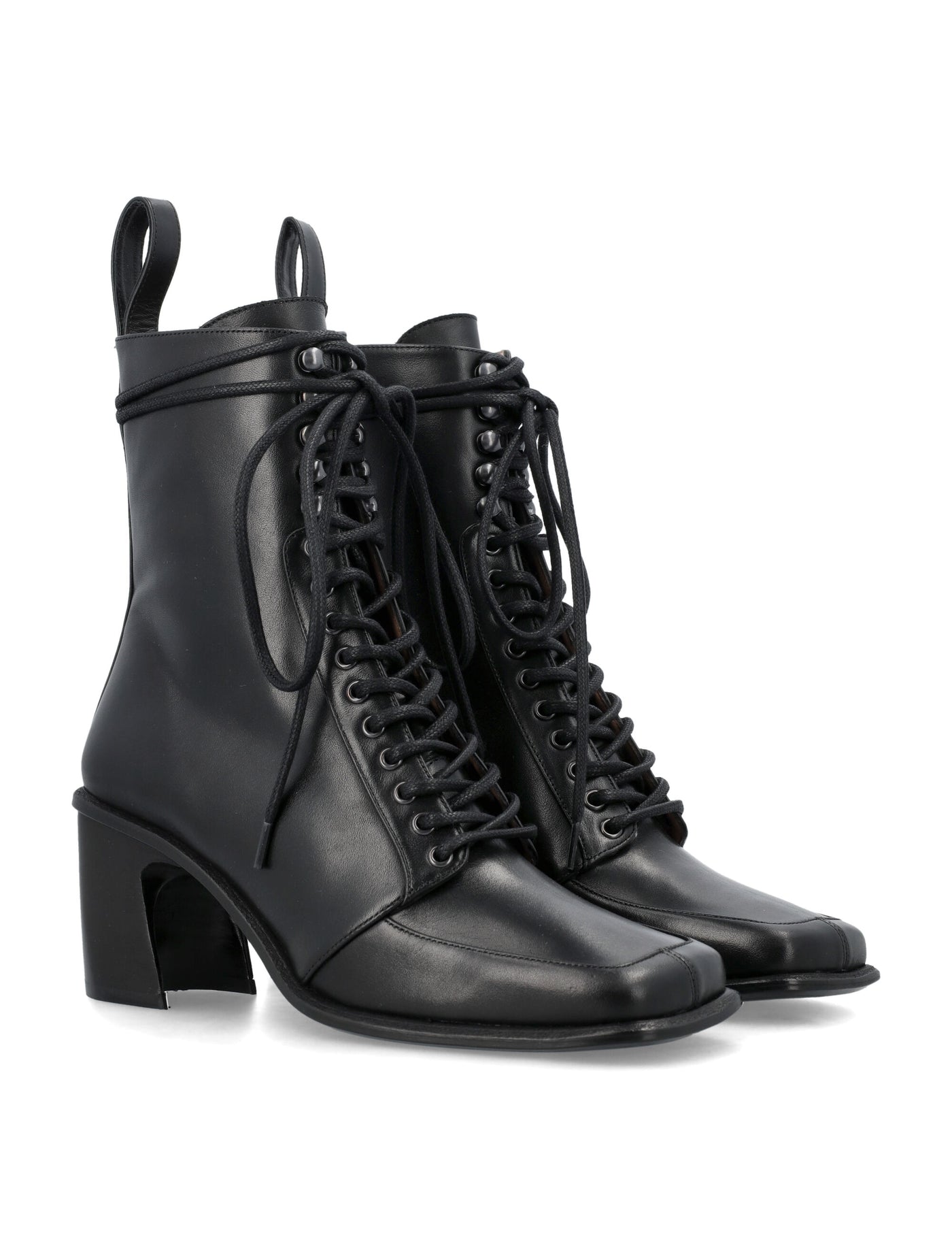 MARINESERRE LEATHER SPOOR LACED-UP BOOTS
