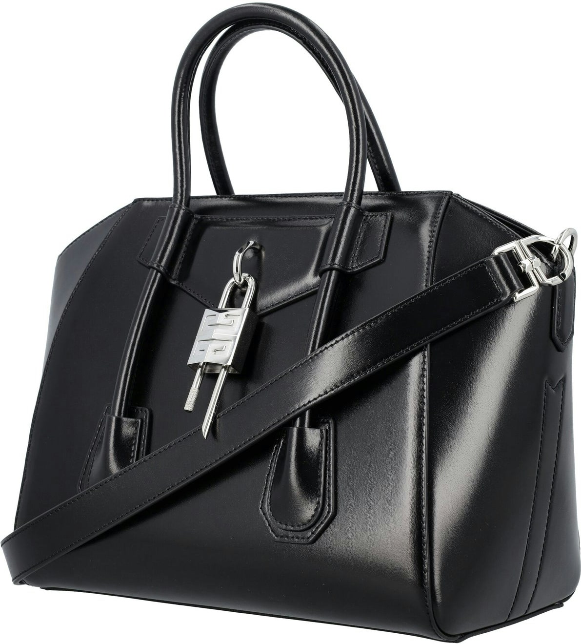 Givenchy Women's Antigona Lock Small Handbag - Black - Totes