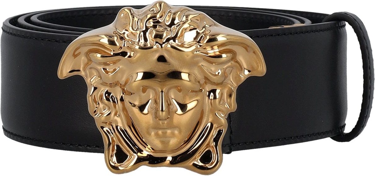 Versace La Medusa Leather Belt for Men