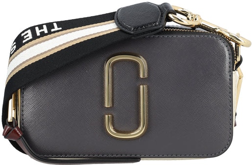 The Logo Strap Snapshot Small Saffiano Leather Camera Bag
