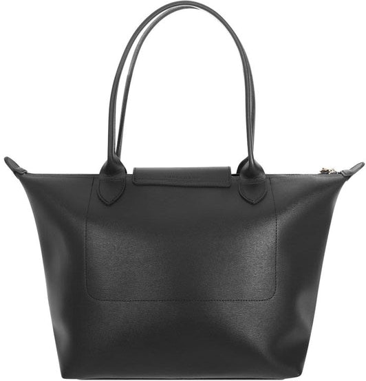 NWT LONGCHAMP Le Pliage Cuir Small Leather Crossbody Bag Black AUTHENTIC