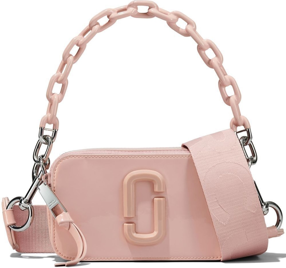 The Snapshot Leather Camera Bag - Pink