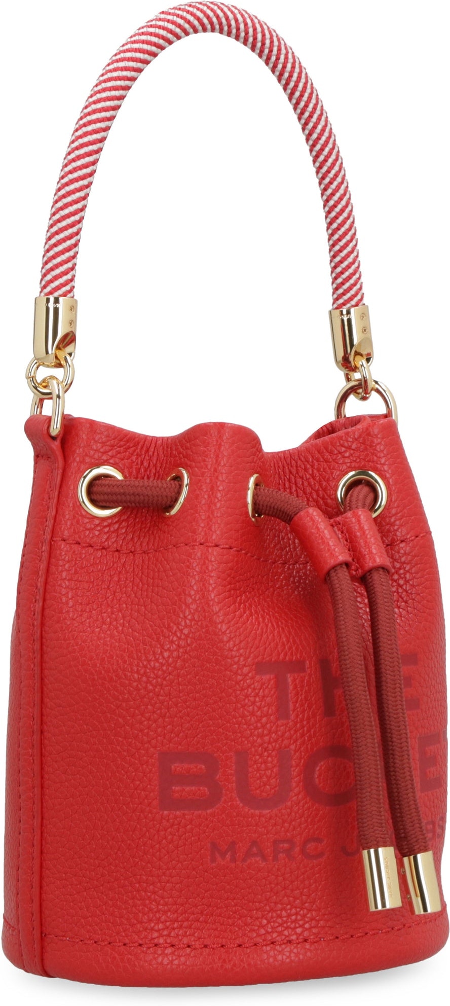 RED MARC JACOBS MARC JACOBS 'THE LEATHER MINI BUCKET BAG