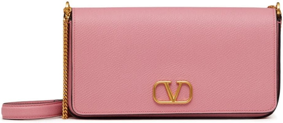 Valentino Garavani Pink & Beige VLogo Shoulder Bag