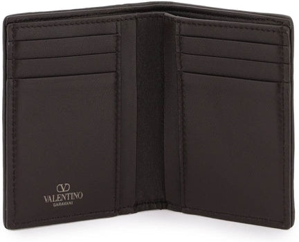 Valentino Garavani Toile Iconographe Bi-Fold Wallet - Brown