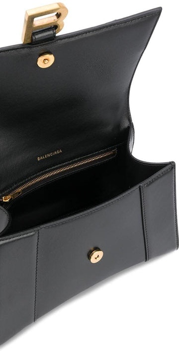 Women's Hourglass Mini Wallet in Black