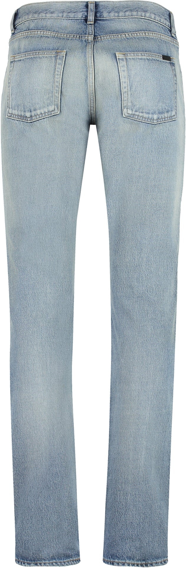 Slim-fit jeans in light fall blue denim, Saint Laurent