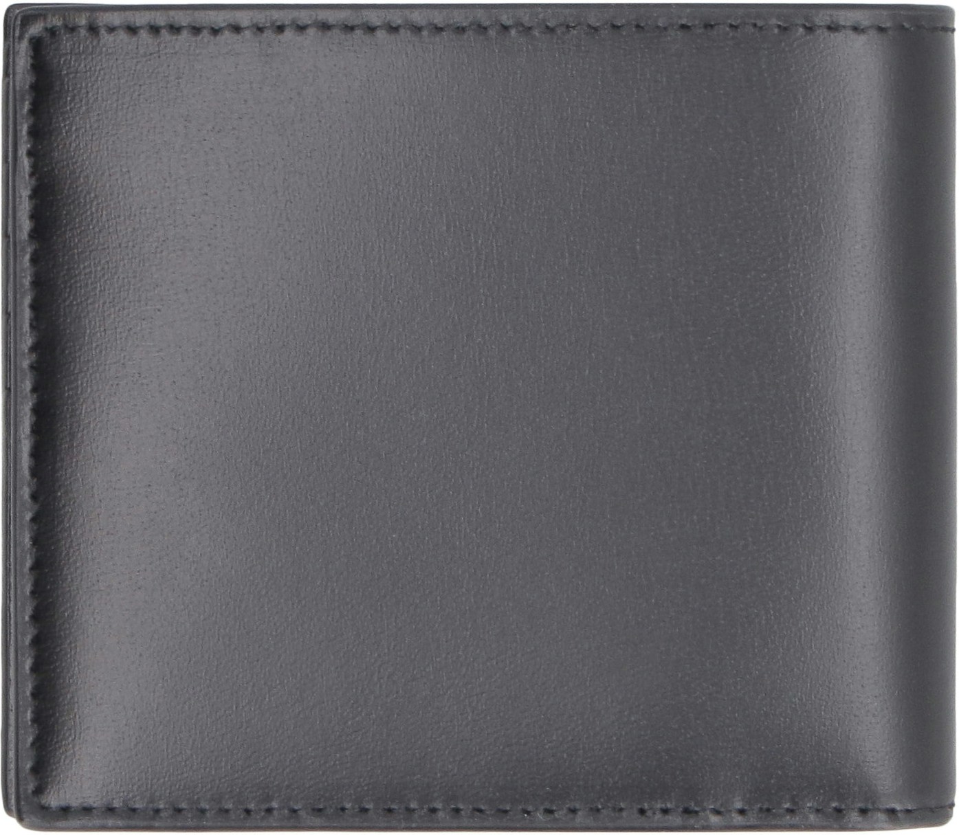 Saint Laurent Tiny `cassandre East/west` Leather Wallet in Black for Men