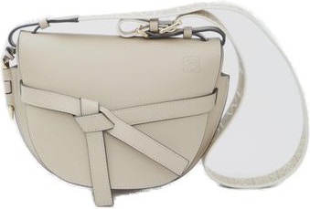 Loewe Gate Mini Textured-leather Shoulder Bag - Tan