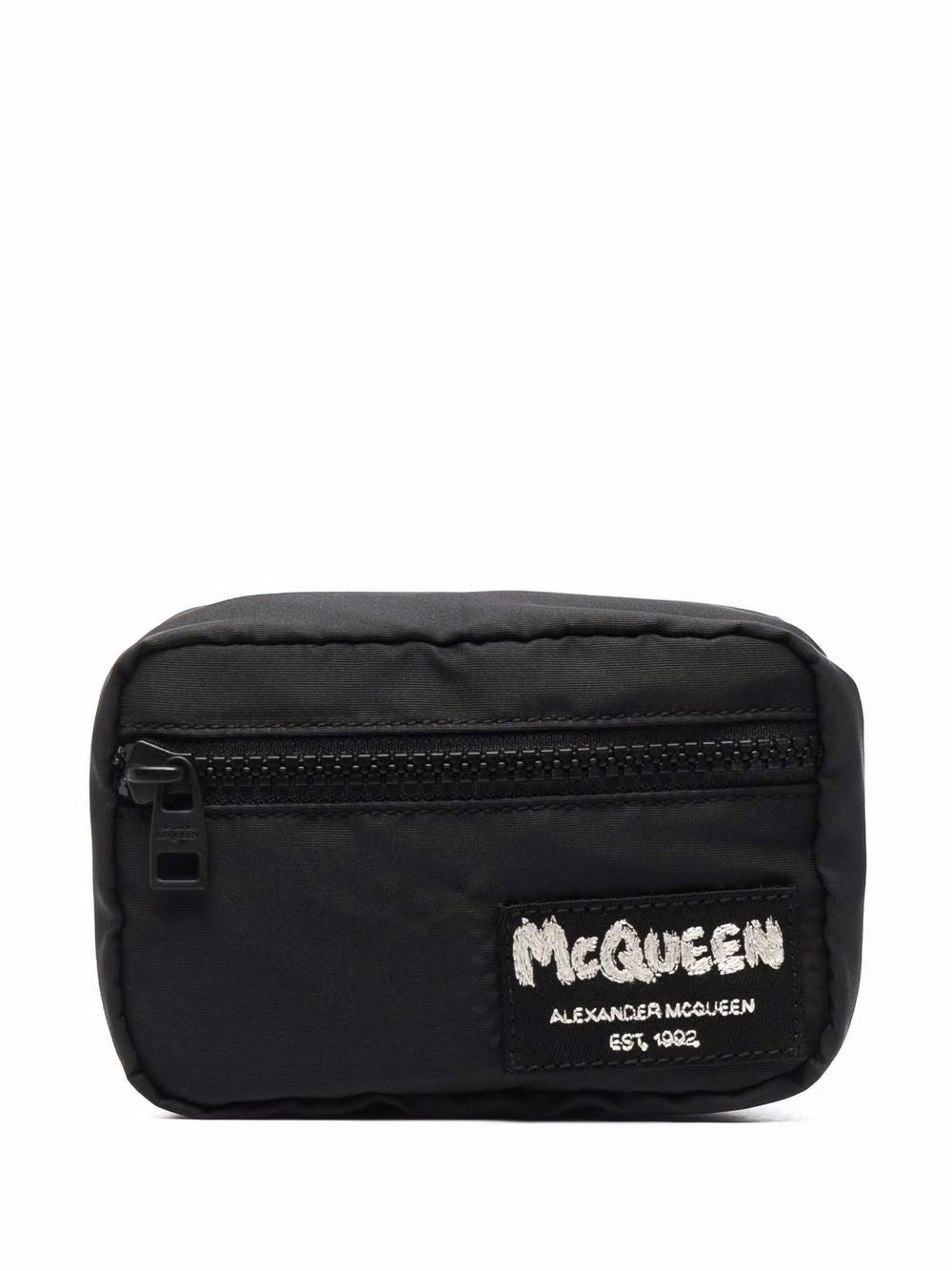 black ALEXANDER MCQUEEN NYLON POUCH (6631491AAB9_1073) | LOZURI