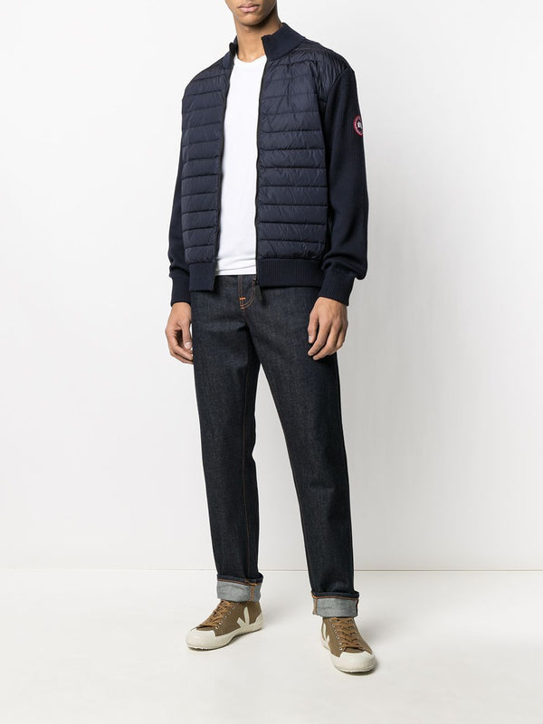 NAVY CANADA GOOSE HYBRIDGE KNIT JACKET (6830M) | LOZURI