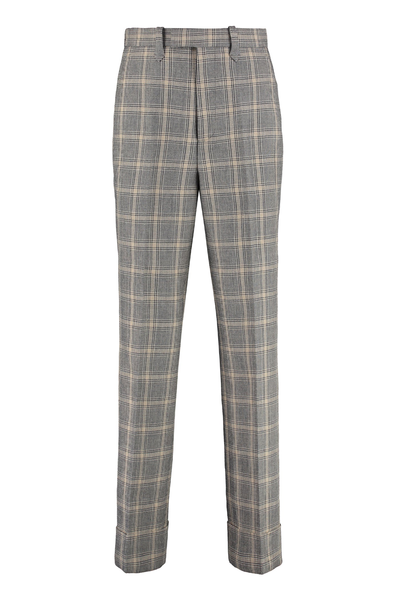 Gucci Checked linen and woolblend trousers  Harvey Nichols