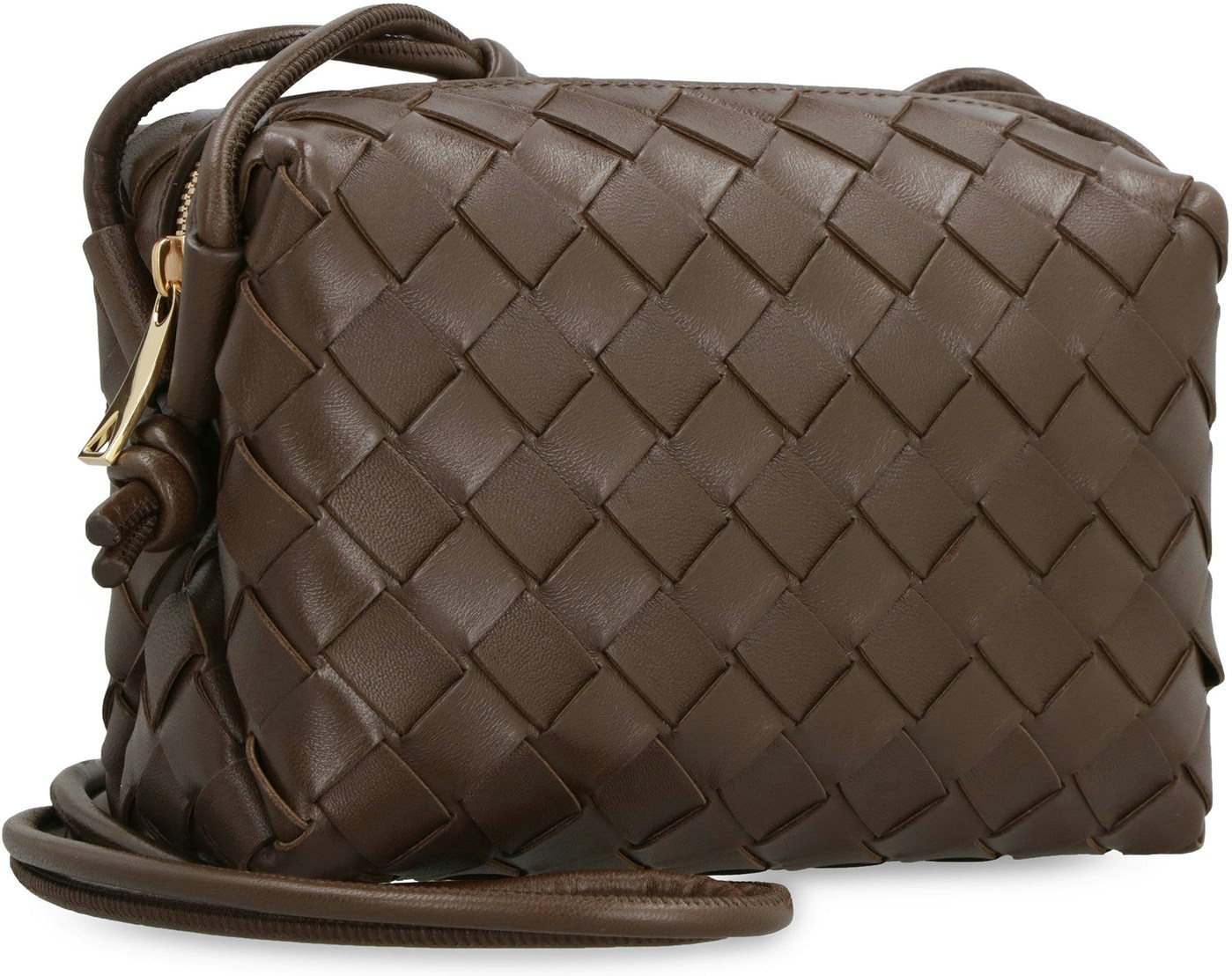 Bottega Veneta Small Loop Brown Leather Shoulder Bag New FW23