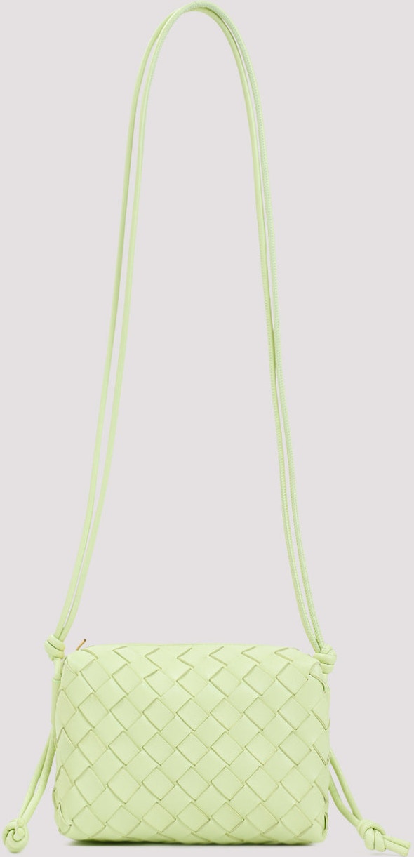 green BOTTEGA VENETA SMALL LOOP CAMERA BAG (723548V1G11_2916)
