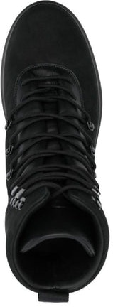 V0029 STONE ISLAND LEATHER LACE-UP BOOTS