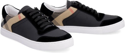 A1189 BURBERRY LEATHER AND SUEDE SNEAKERS