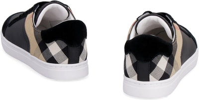 A1189 BURBERRY LEATHER AND SUEDE SNEAKERS