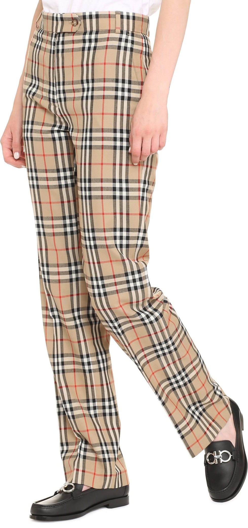 A7028 BURBERRY VINTAGE CHECK TAILORED TROUSERS
