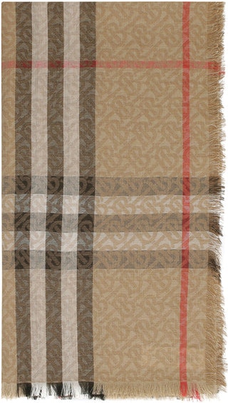 A7026 BURBERRY WOOL AND SILK SCARF