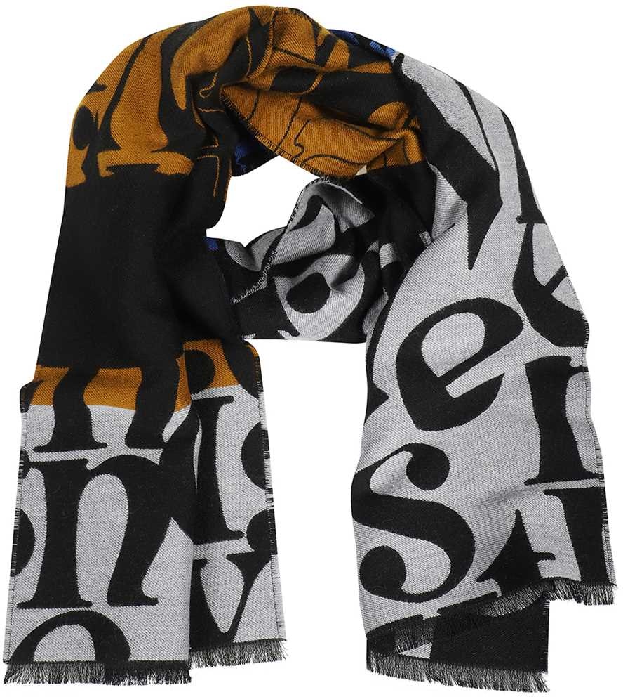 Louis Vuitton black and white cashmere scarf size 180*65