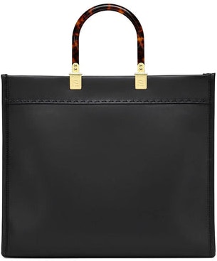 Black Fendi Sunshine Medium Shopper Bag - Back