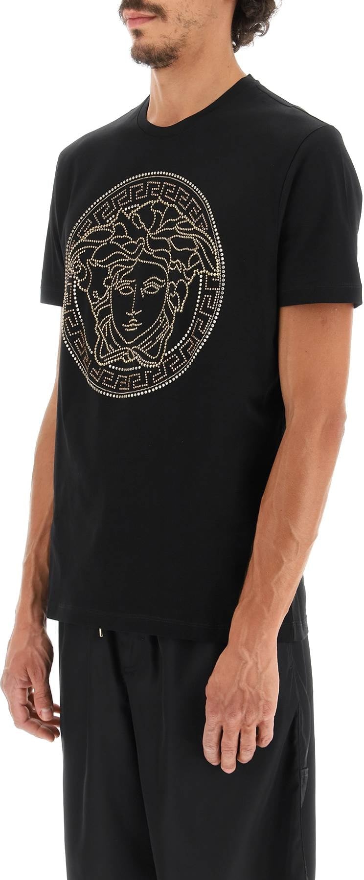 Versace - Medusa Studded Taylor Fit T Shirt - Black
