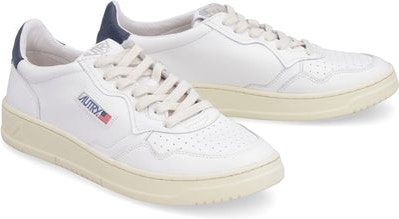 LL12 AUTRY MEDALIST LEATHER LOW-TOP SNEAKERS