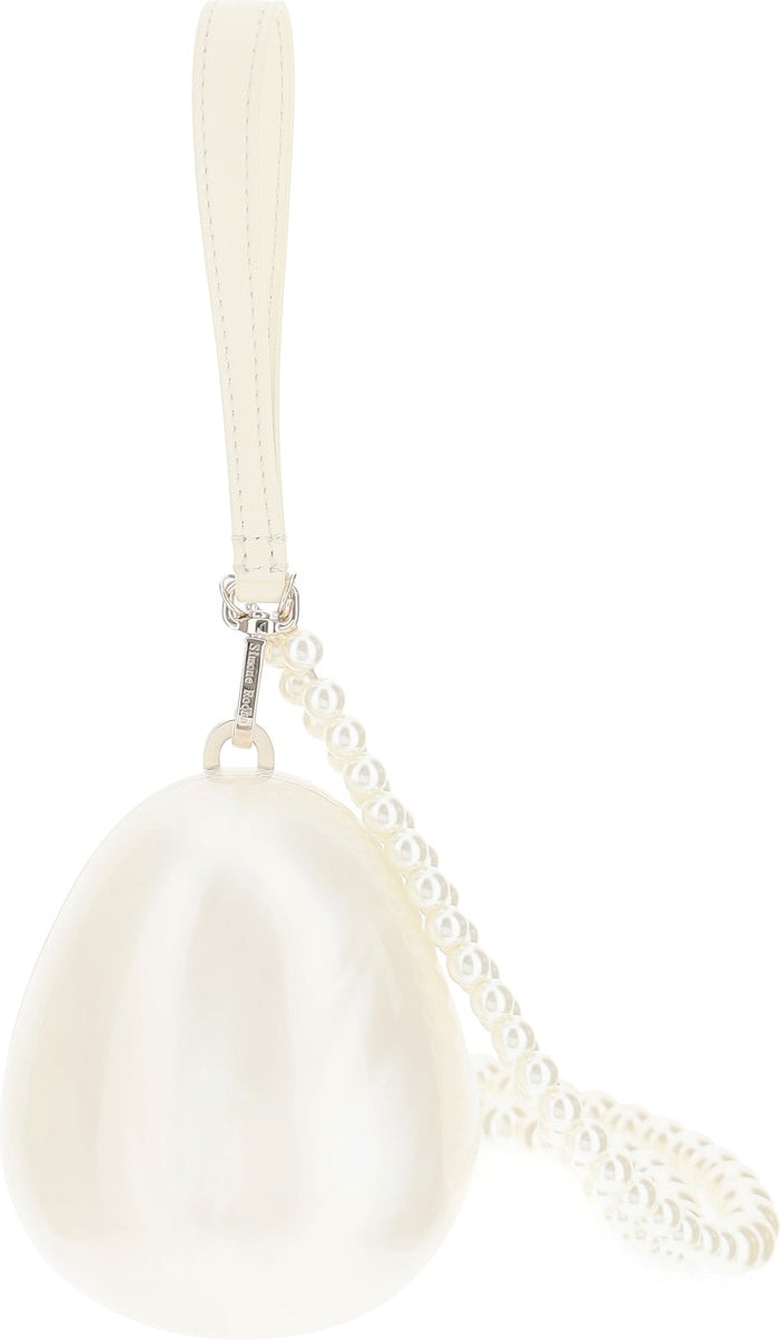 Simone Rocha Micro Egg Perspex Shoulder Bag - White