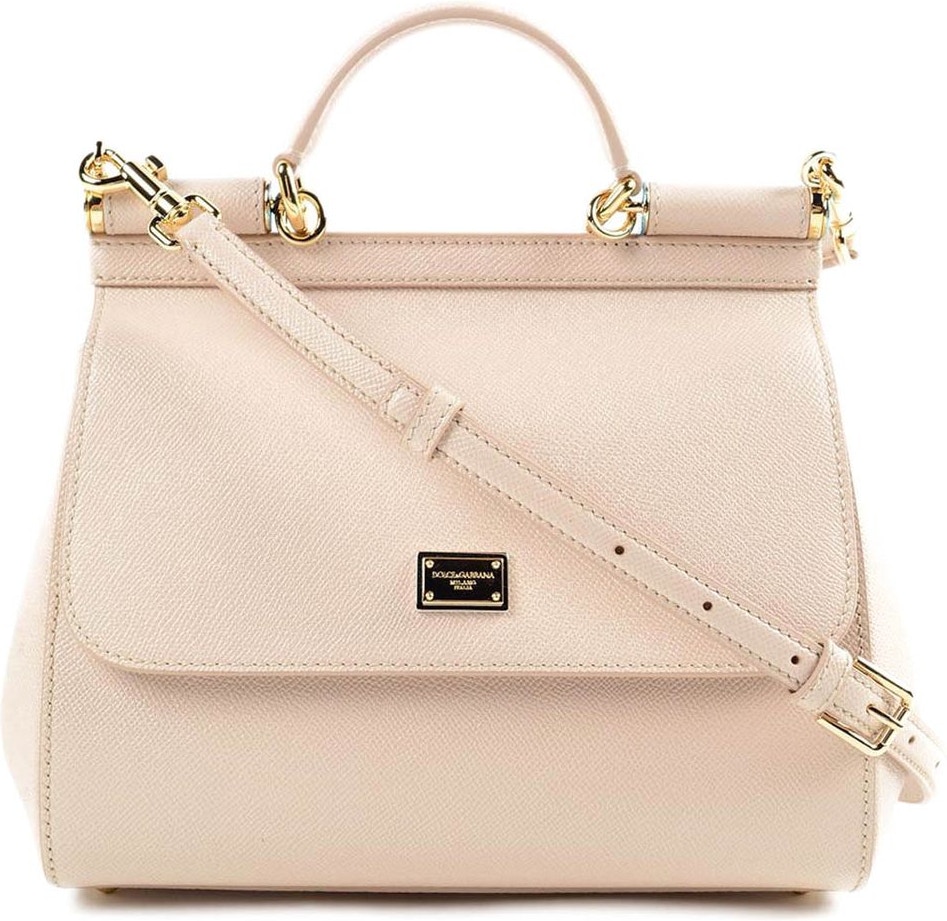 Sicily leather crossbody bag Dolce & Gabbana Beige in Leather