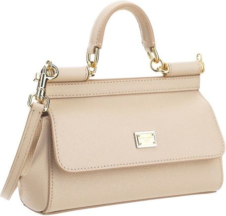 Women's Small Sicily Bag In Dauphine Leather by Dolce & Gabbana