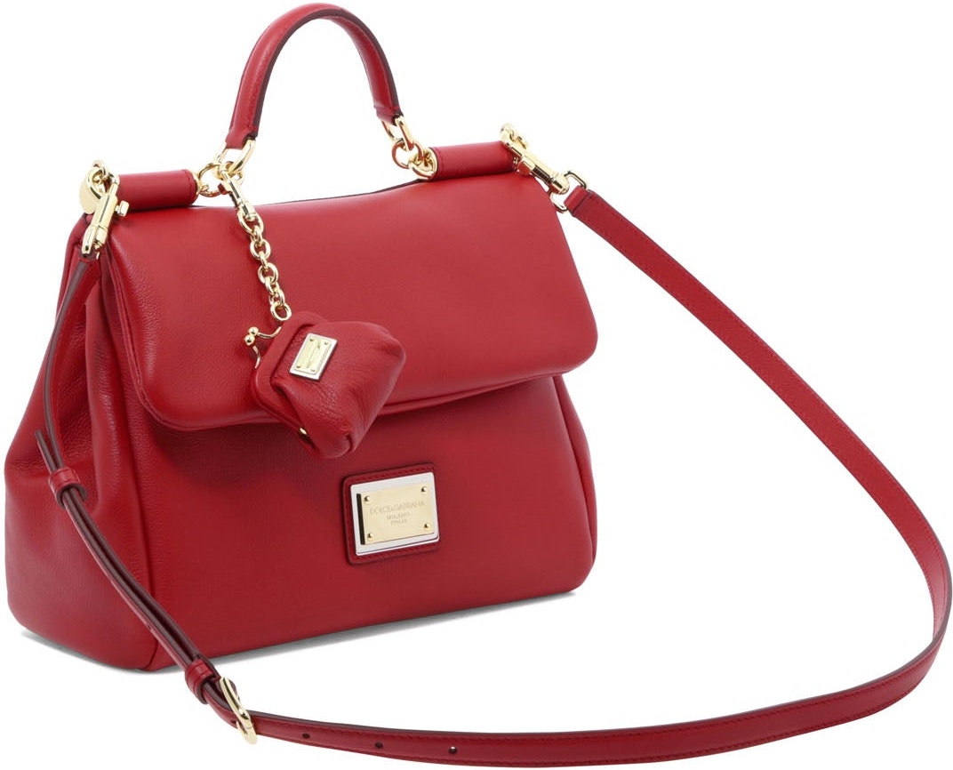 Dolce & Gabbana Sicily Soft Medium Bag in Red