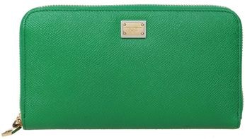 Dolce and Gabbana Green Tri Color Leather Dauphine Phone Bag Dolce