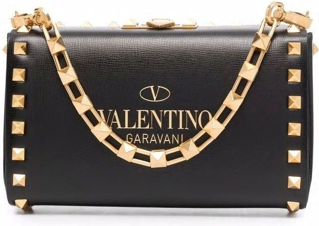 Valentino Rockstud Alcove Clutch Shoulder Bag