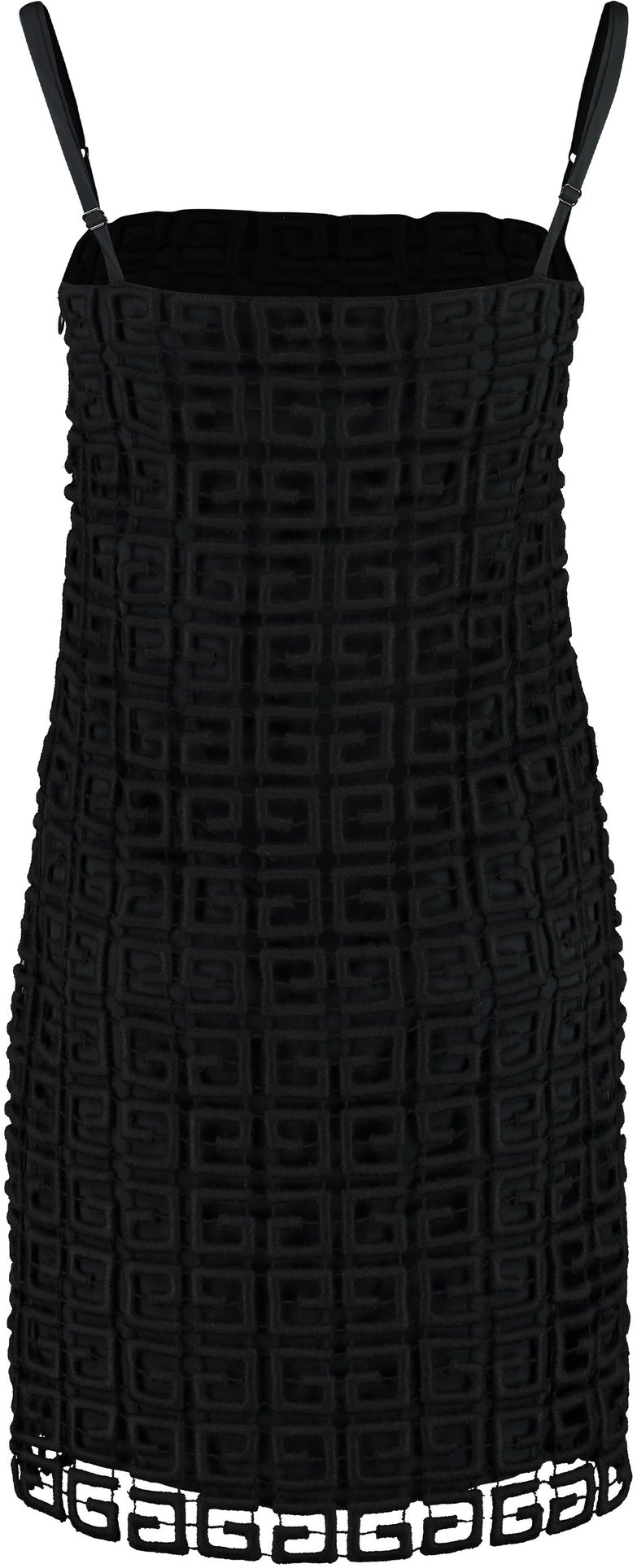 001 GIVENCHY 4G OPENWORK-KNIT DRESS
