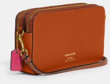 BROWN COACH Coachies Dreamie glovetanned leather kira crossbody bag BROWN  (CC506B4CAN) | LOZURI