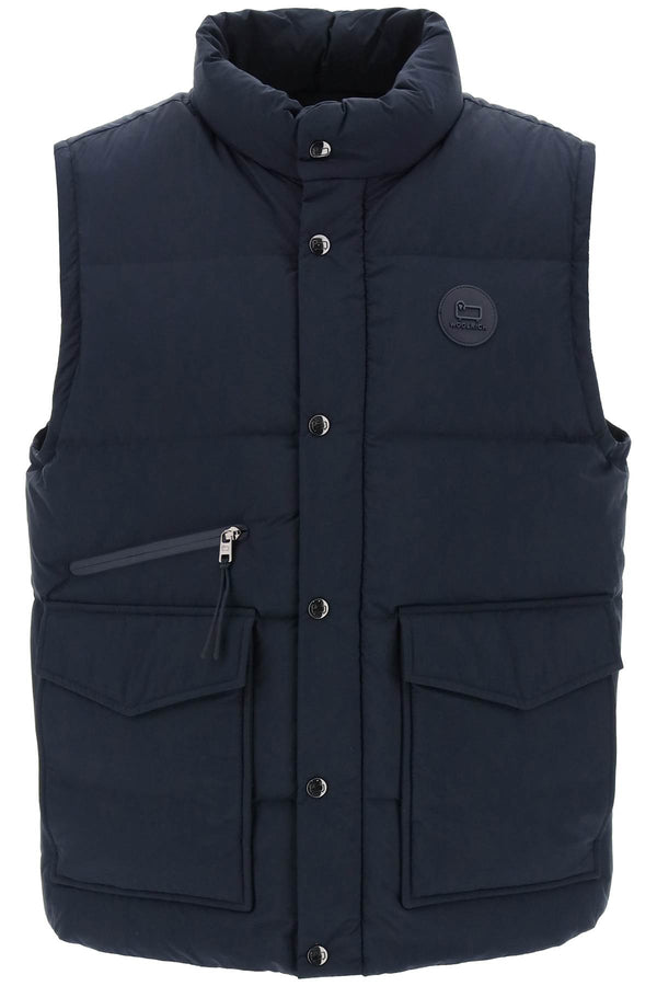 BLUE WOOLRICH ALEUTIAN DOWN VEST (CFWOOU0854MRUT3077) | LOZURI