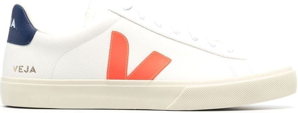 White VEJA LOGO-PATCH LOW-TOP SNEAKERS