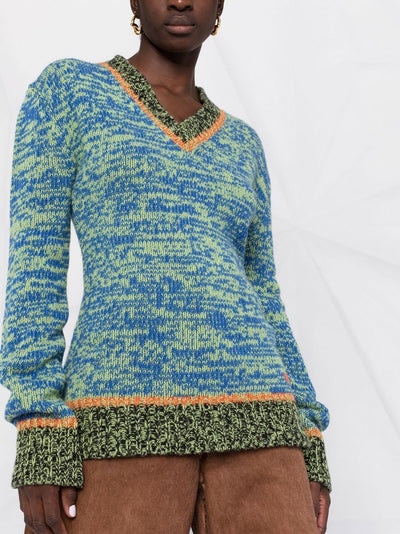 MLV19 MARNI V-neck knitted jumper
