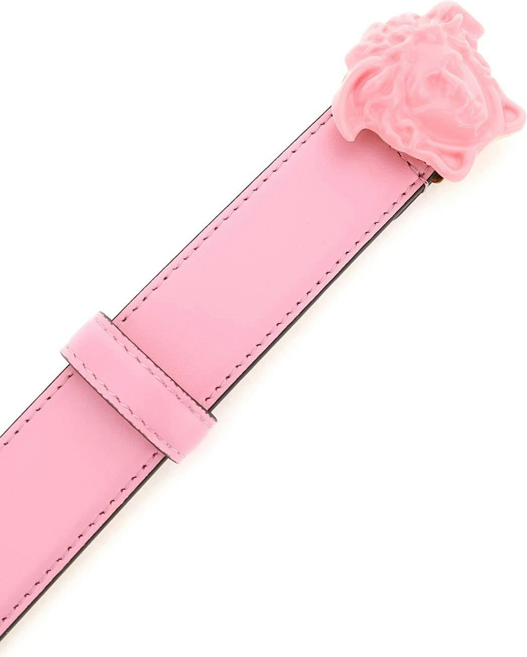 VERSACE Medusa Buckle Baby Pink Leather Belt Size 80 cm / 32 New With Tag